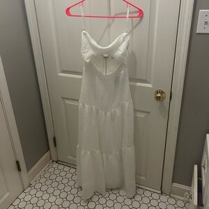 Princess polly Allie Maxi Dress White Size US 4 NOT WORN WITH TAGS